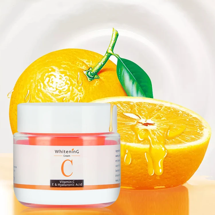 Wholesale Private Label  Hyaluronic Acid VC Facial Cream Moisturizer Whitening Face Vitamin C Cream For Face Care