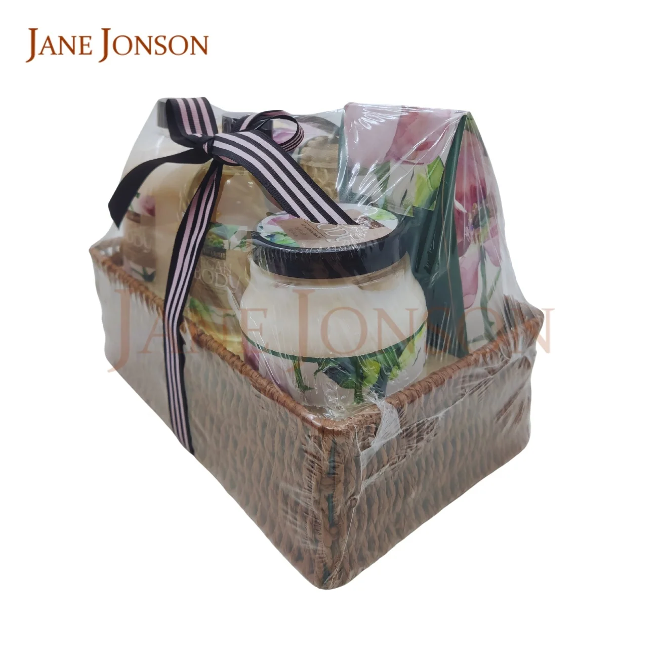 Spa Basket Wooden Bath Shower Pamper For Woman Gift Set Box For Mother Day