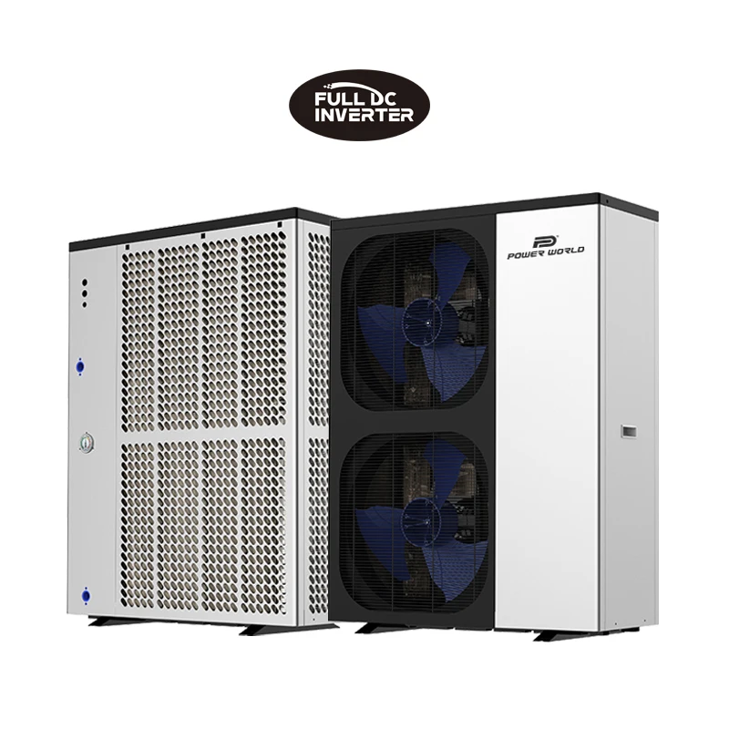 Smart heat pump lcd display energy saving monoblock r32 full inverter solar hybrid heat pump