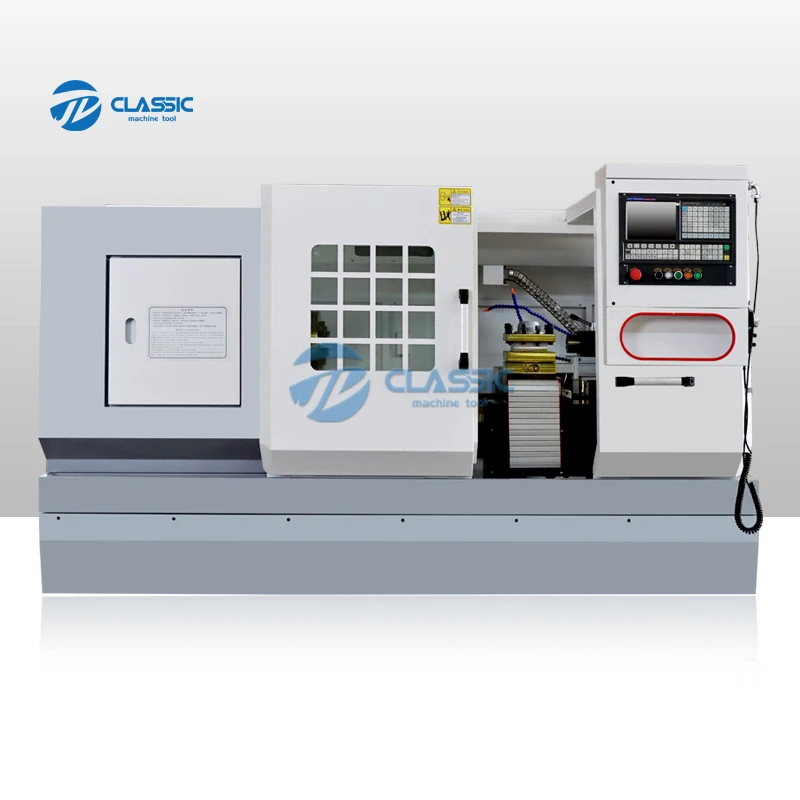 China CNC Lathe Machine Flat Bed CNC Lathe Siemens CAK6150