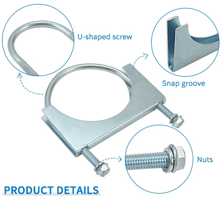 U-образный зажим для труб с двумя отверстиями U-образный зажим для болтов, зажим для седла из нержавеющей стали, с двойным отверстием, зажим для седла