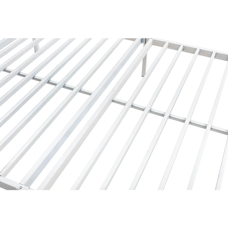 
High quality bedroom furniture wrought iron metal black queen bunk double bed beach doubl bed iron 