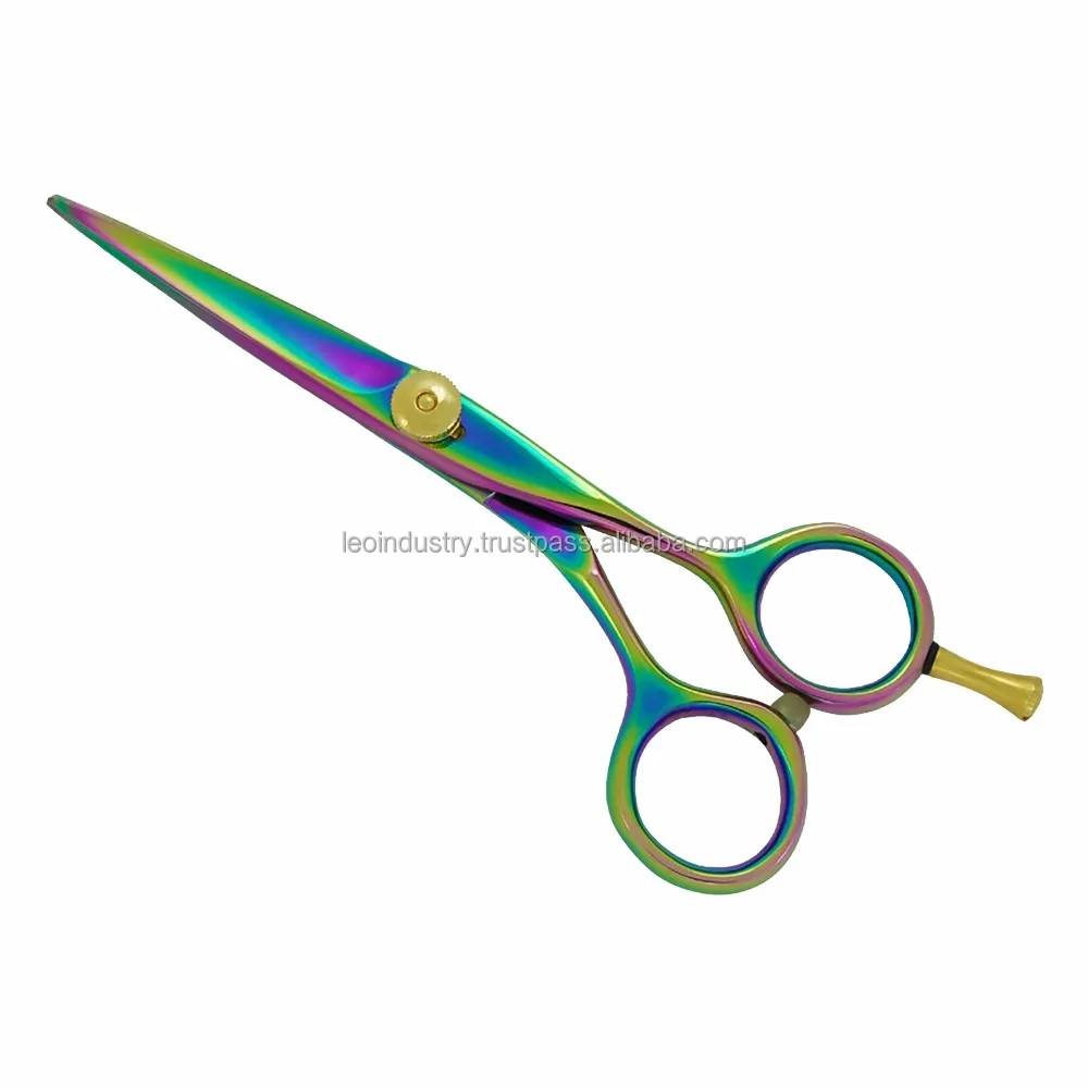 Hairdressing Combination Thin Artifact Hair Salon Barber Scissors 6.0 Inch Hair Cutting Sharp Blade 4cr13 Silver Stainless Steel