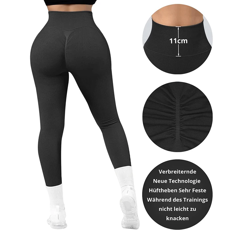 Seamless Yoga Pants Women Leggings For Fitness Nylon High Waist Long Pants Women Hip Push UP Tights Women Workout Gym Clothing
