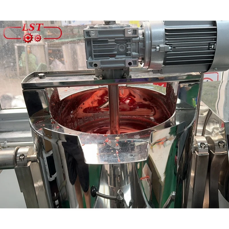 LST Newest design Automatic Desktop Chocolate Gummy Jelly Hard Candy Chocolate Depositing Machine with sugar cooker