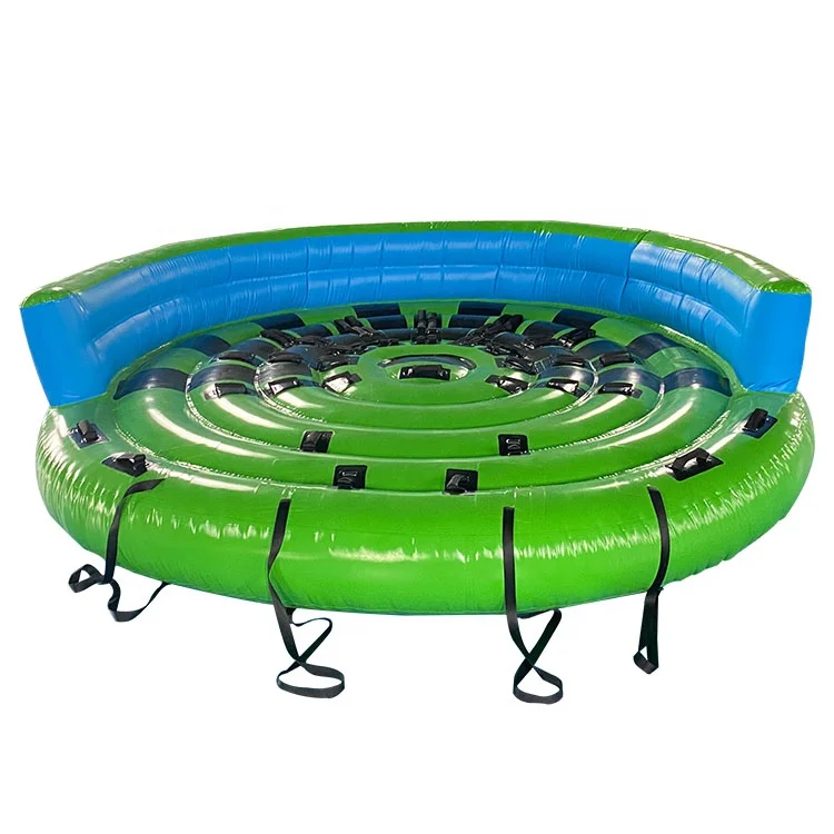 Commercial 8 Rider Tarpaulin PVC Inflatable UFO Towable Donut Water Ski Boat Tube for Rental