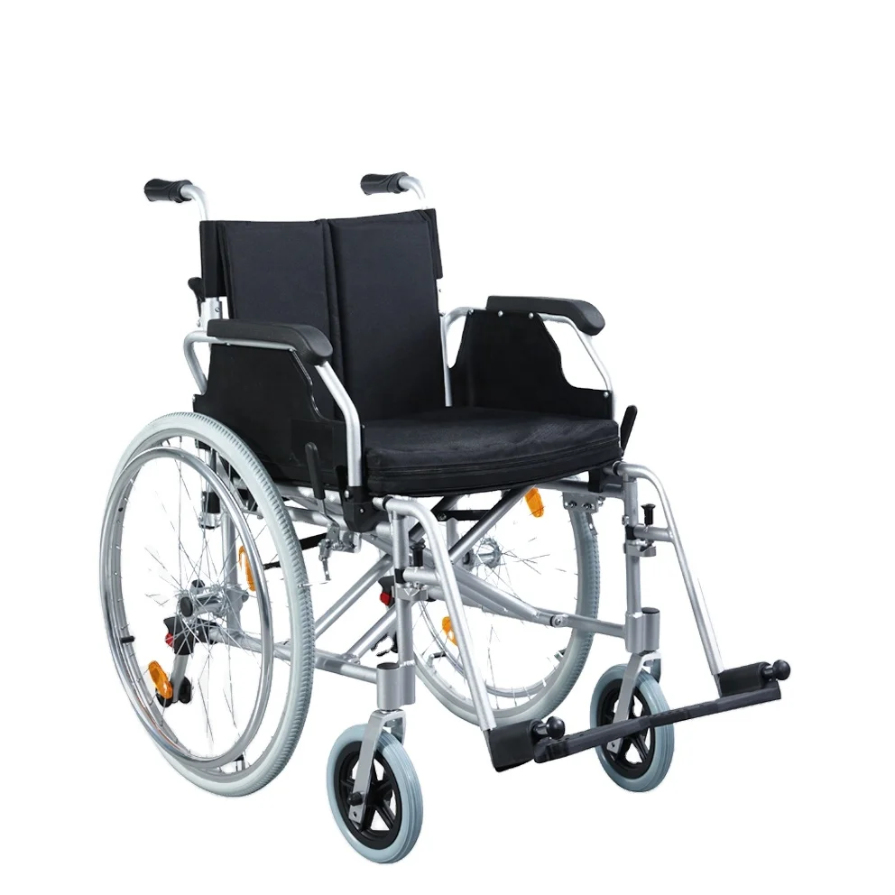 folding wheelchair for sale Good sales manual drop back handle Aluminum manual wheel chair for hospital aluminum wheelchair