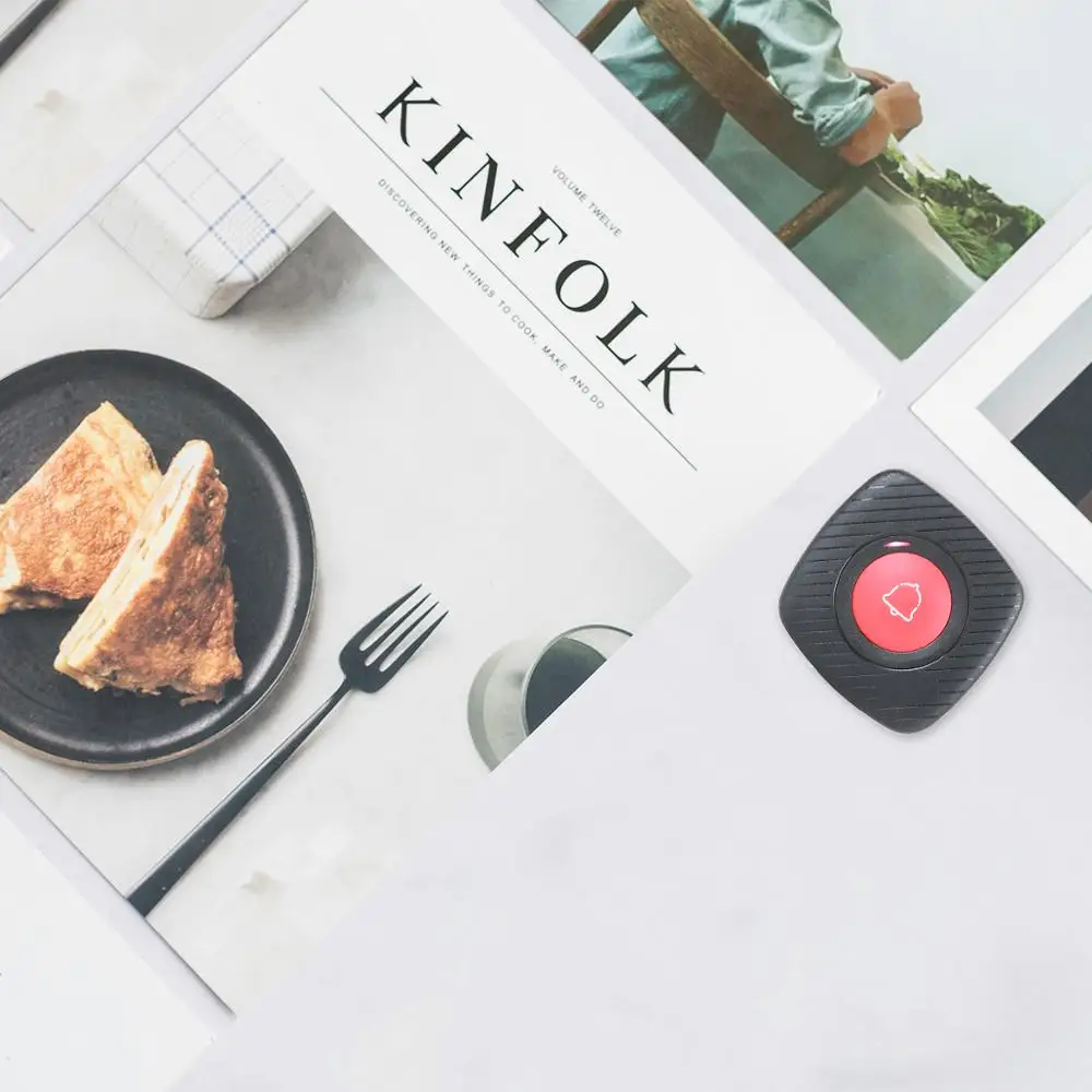 Wireless Transmitter Vibrator Waiter Wrist Watch Pager Restaurant Call Bell System