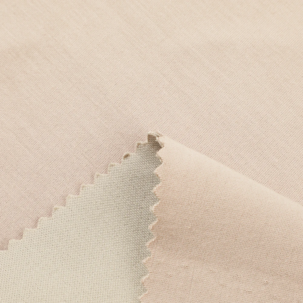 Сделанная на заказ пряжа окрашенная трикотажная Тяжелая Толстовка воздушный слой теплая ткань из вискозы и полиэстера