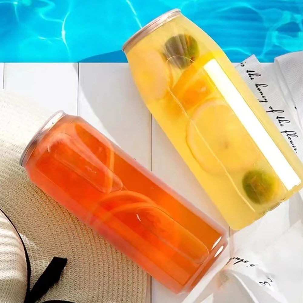 2023 Drink shop hot sale can aluminum 330 ml beverage Cake dessert PET Plastic Cans