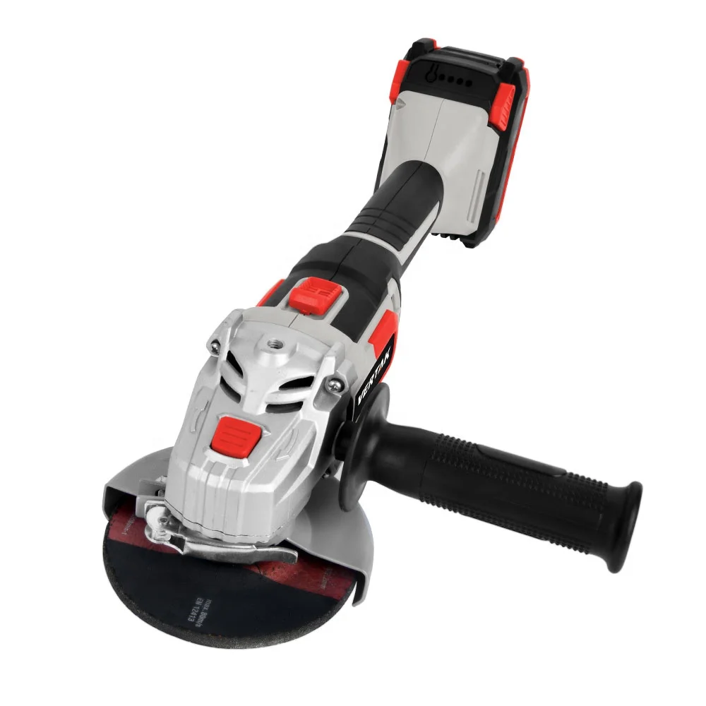 VERTAK Adjustable Speed 20V Battery Portable 115mm Steel Blade Power Cutting Angle Grinder