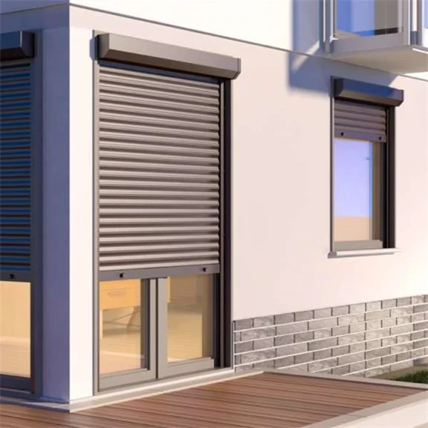 TOMA  European standard motorized aluminum shutters aluminum slats steel roller shutter porte aluminum