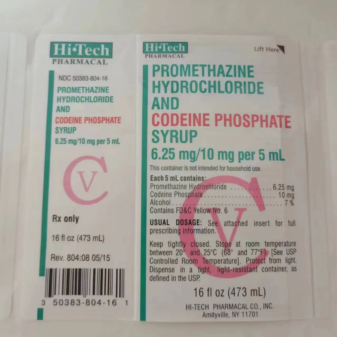 Wockhardt Labels Cough Syrup hi tech Oral Solution Multi-layer Folding Adhesive Sticker