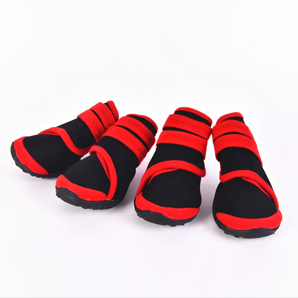 high grade dog Diving shoes XS-L size pet dog shoes with oxford bottom pink red blue pet supplies dog shoes