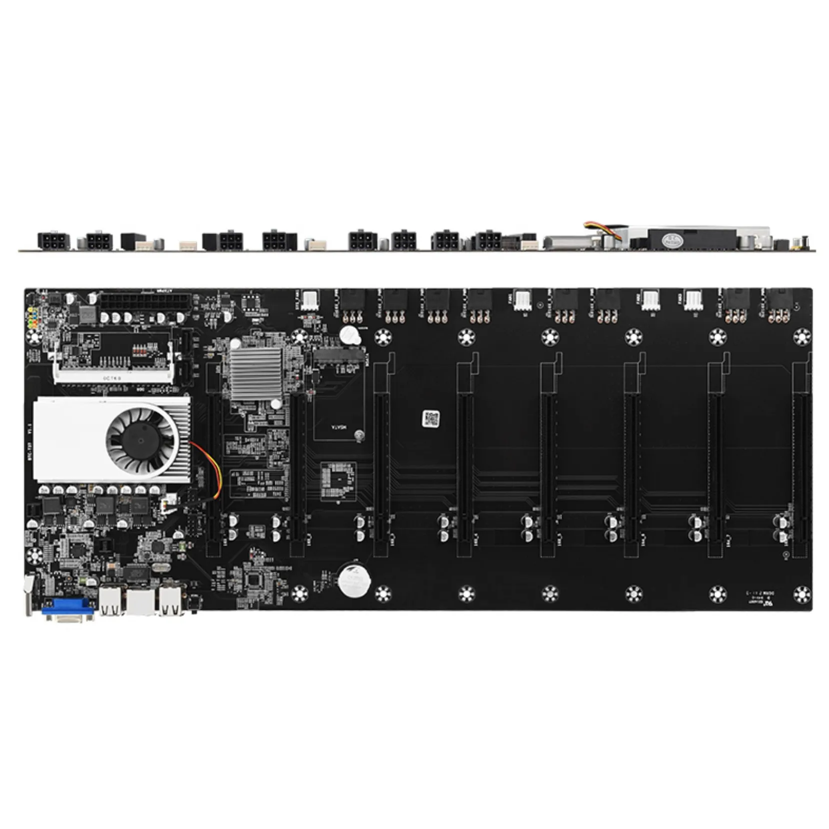 
Crypto etherum currency mining rig 8 GPU motherboard Bitcoin Ether LiteCoin mining 8 pcs Graphics 