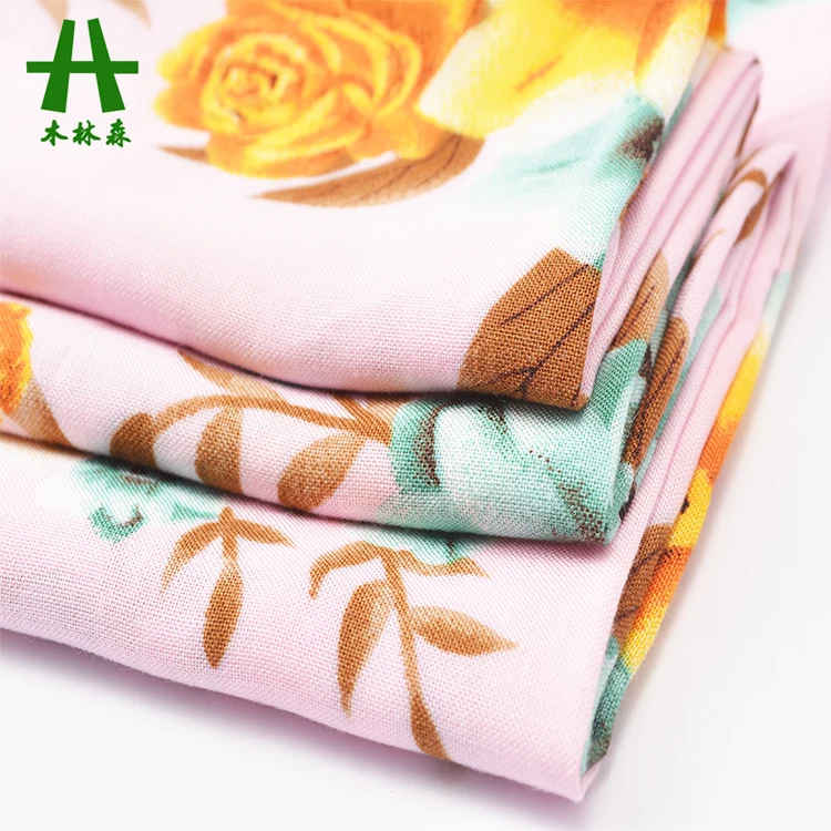 Mulinsen Textile High Quality 100% Rayon Challis Printed Woven Fabric Viscose for Clothing