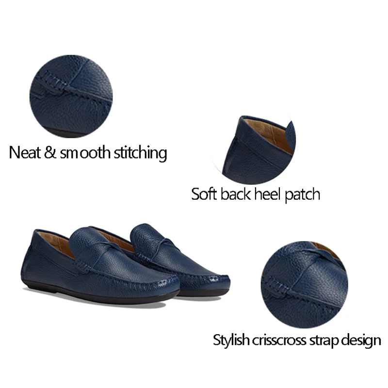 CHOOZII Classic Women Ladies Soft Sole Handmade Genuine Leather Loafers