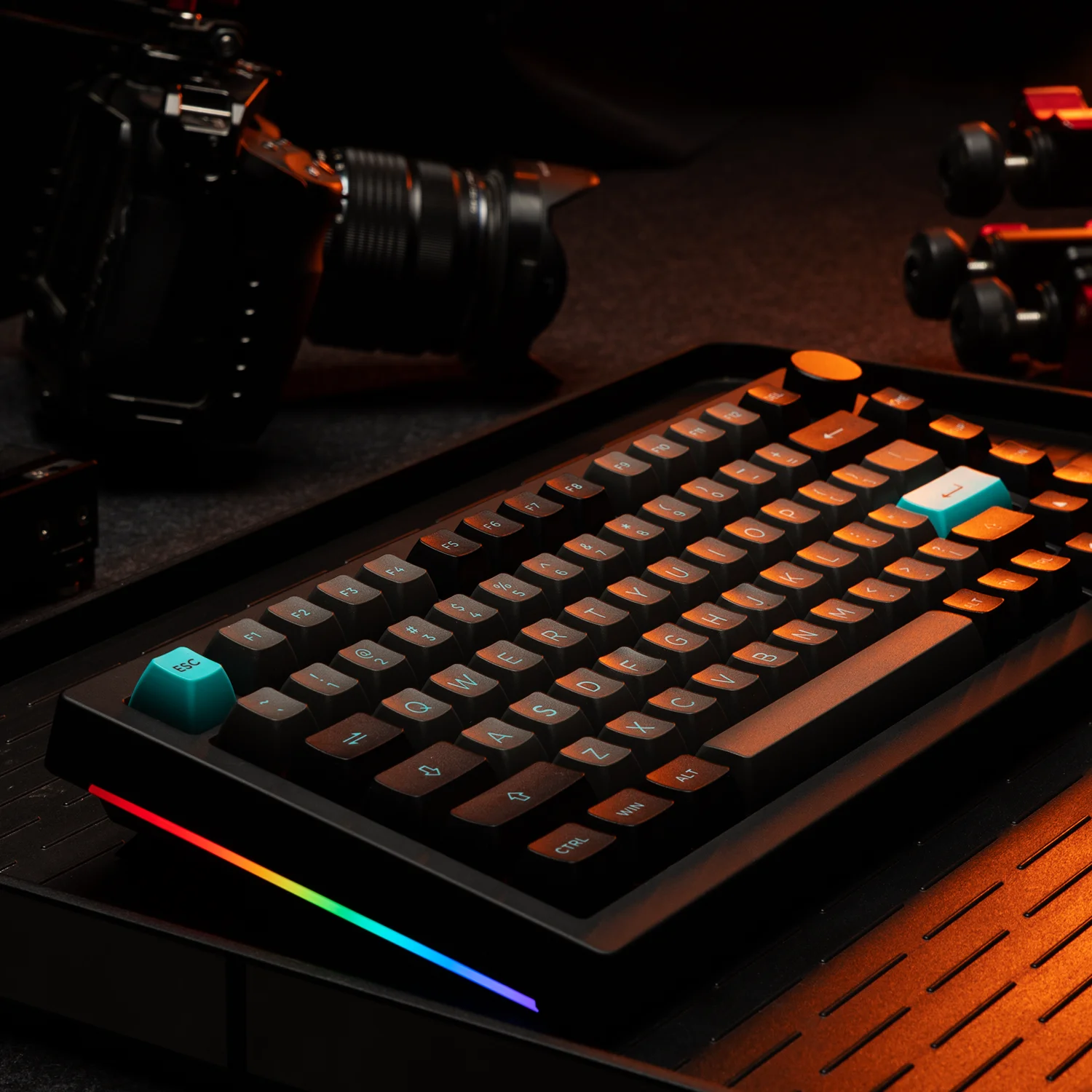 AKKO 5075B PLUS mechanical gaming keyboards DIY RGB backlit 75% layout Wireless Macro Keyboard