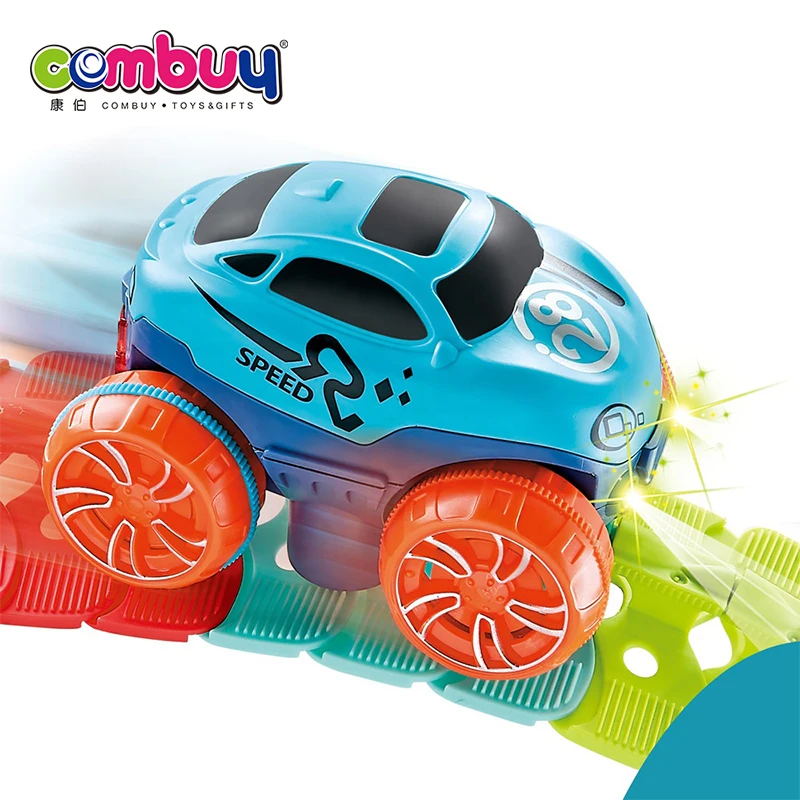 Variable DIY building block electric assembled race car track