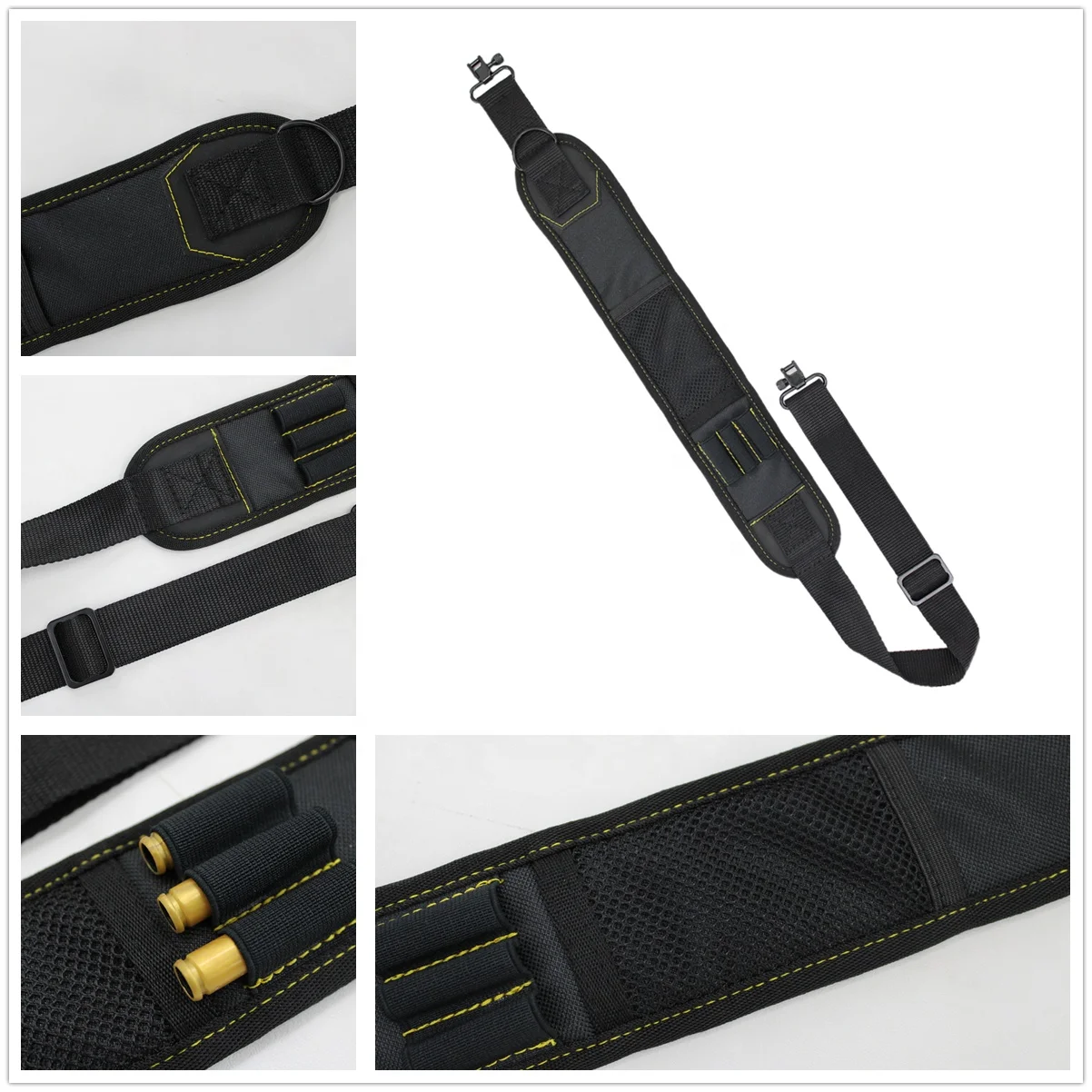 2 точка винтовка Слинг с Вертлюги, анти-скольжения плечо наплечный ремень, регулируемая длина оружейный ремень в американском стиле для отдыха на открытом воздухе