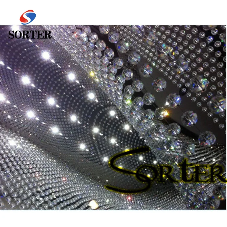 luxury crystal glass bead curtain for Living Room Bedroom Dining hall Decor