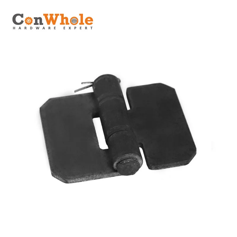 Non-porous Iron Thickened Heavy-duty Door Shaft Welded Hinges For Crawler Accessories High-bar Semi-trailer Truck Door