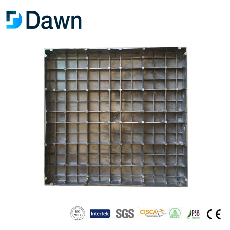 Aluminum raised access floor system with HPL finish