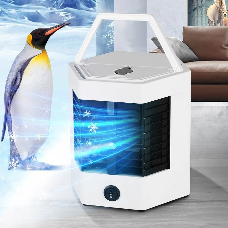 Factory made mini water air cooler fan spray mini desk air conditioner fan electric fan with ice air cooler