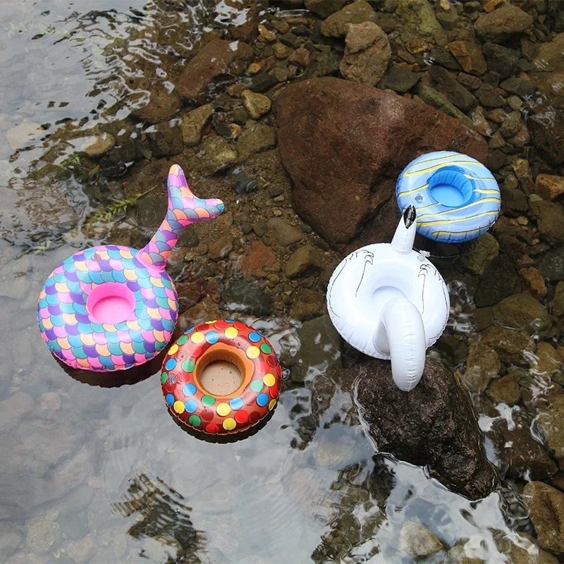 inflatable Avocado Drinking cupholder float blow up can coaster with Logo Eco-friendly