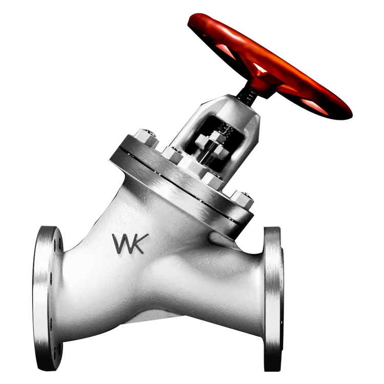 forged titanium Flange End DN50 Y-Type Titanium alloy Globe Valve