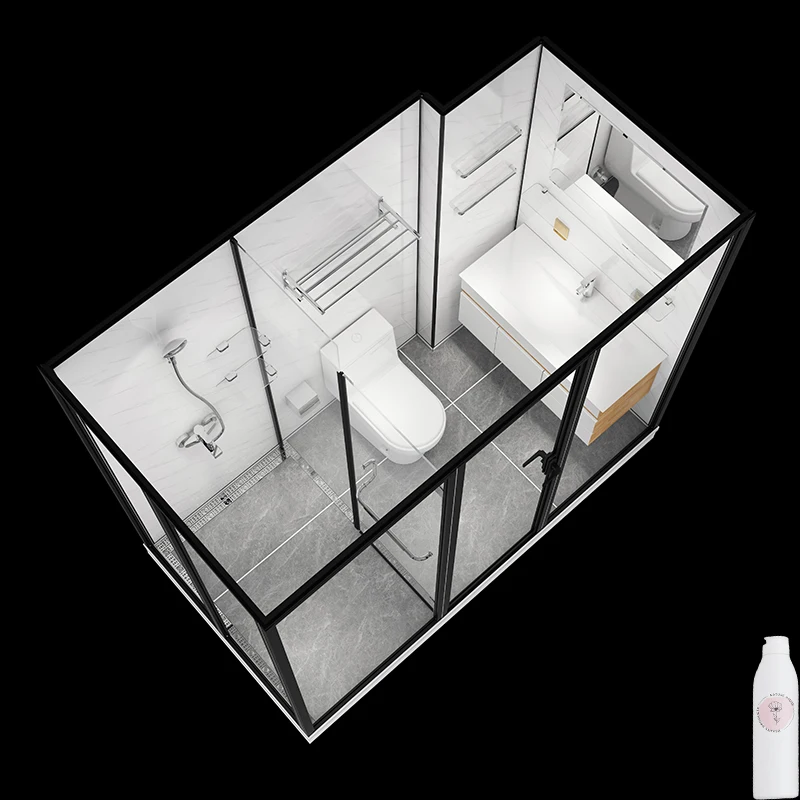 YL896-O 2020 factory made customized film potable bathroom with
