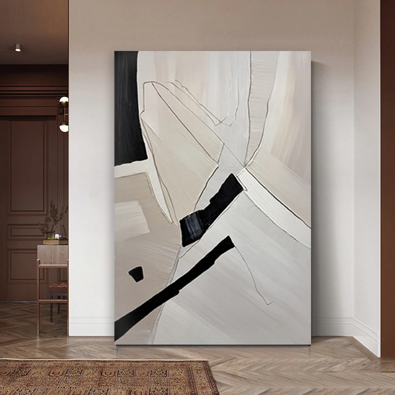 Wholesale Wabi-sabi Wind 3D hand-painted texture oil painting home decor