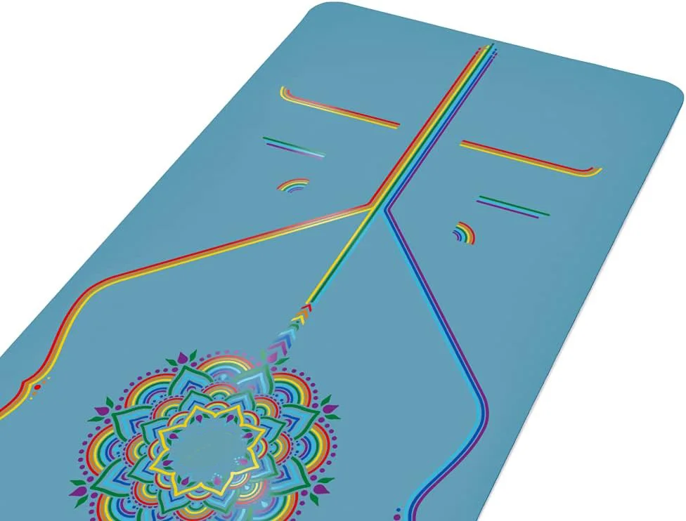 Custom printed eco-friendly biodegradable non-slip anti-sweat comfortable pu teen yoga mat suppliers