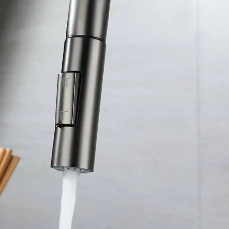 Traditional Kitchen Taps Single Lever 304 Stainless Steel Brushed 360 Swivel Bathroom And Kitchen Taps