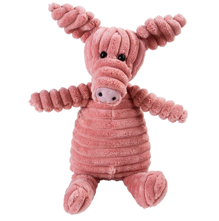 Pet Grind Teeth Training Corduroy Sound Plush Dog Toys Squeaky