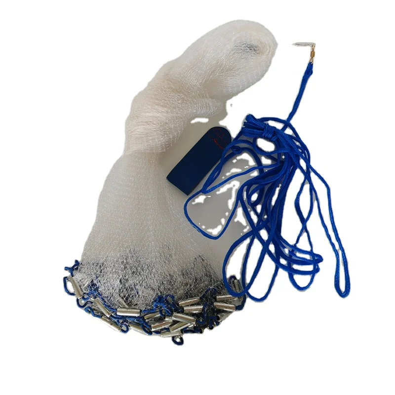 Factory price 5 ft fishing net nylon net cast net with single or double knot monofilaments PE polypropylene