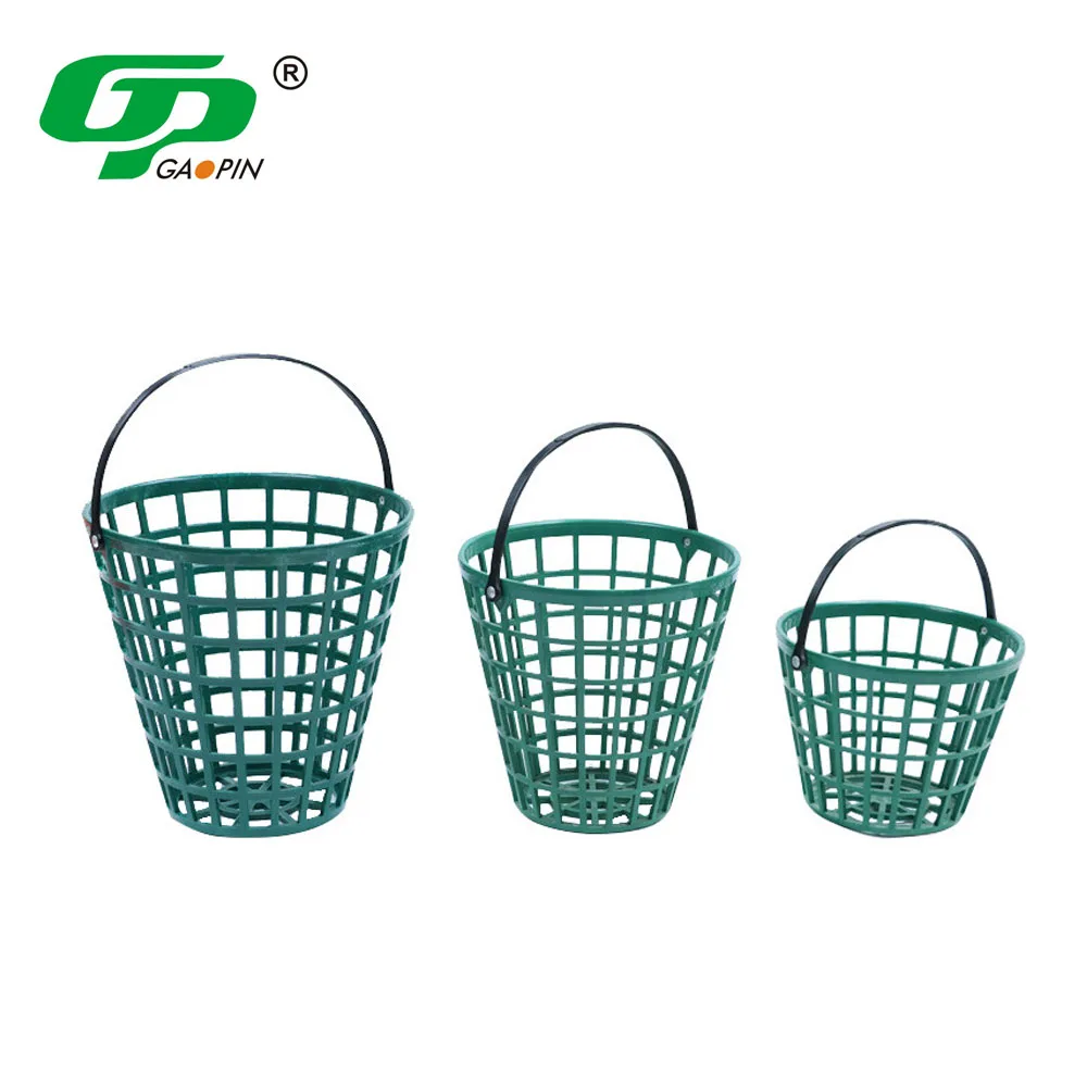 Wholesale 50/75/100/150 Golf Balls Holder Large Capacity Plastic Driving Range Golf Ball Baskets with Handle
