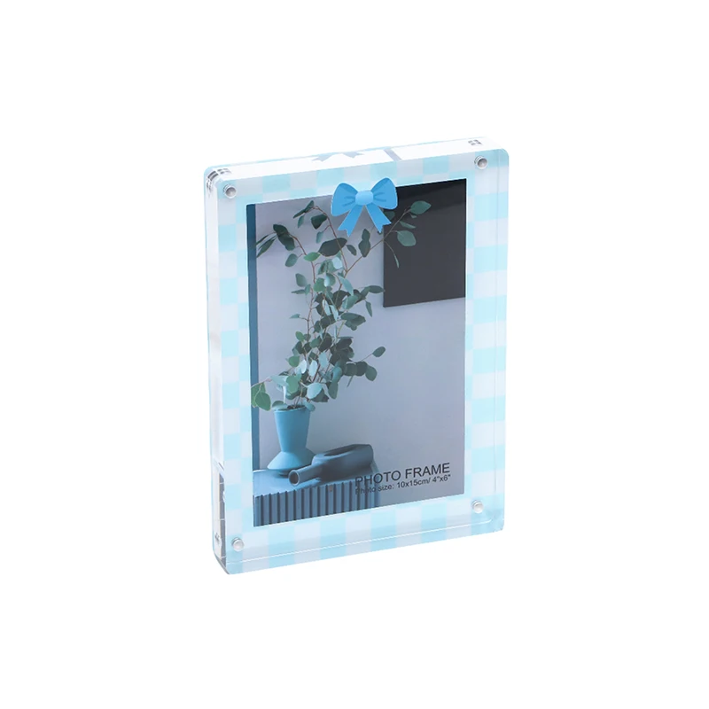 Premium Acrylic Photo Frame Magnetic Picture Frames Clear with printing Display Clear Magnet Acrylic Photo Frames