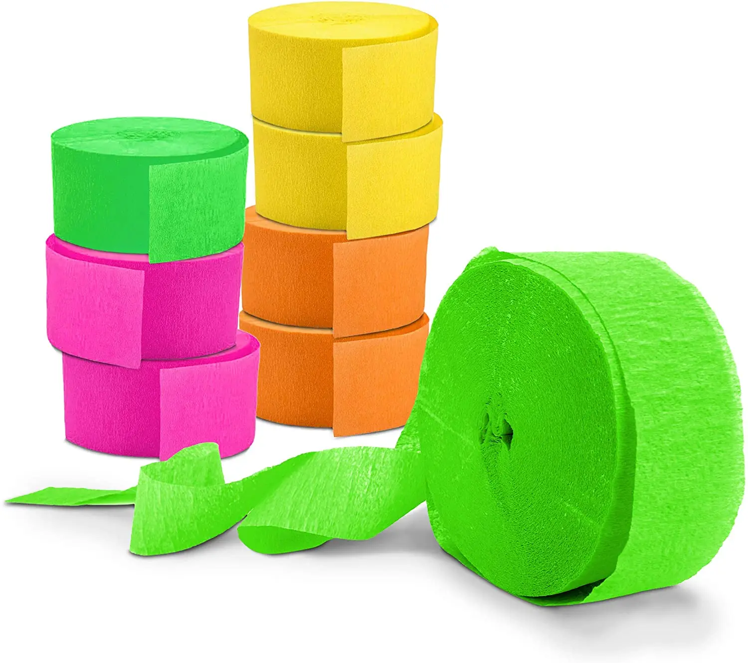 
Color Fluorescent Crepe Paper Fluorescent wrinkled paper 