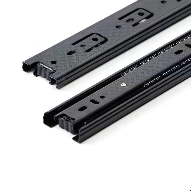 Chinese Manufacturer Silent 40mm 45mm Telescopic Channel Ball Bearing Drawer Slide Rail For Living Room