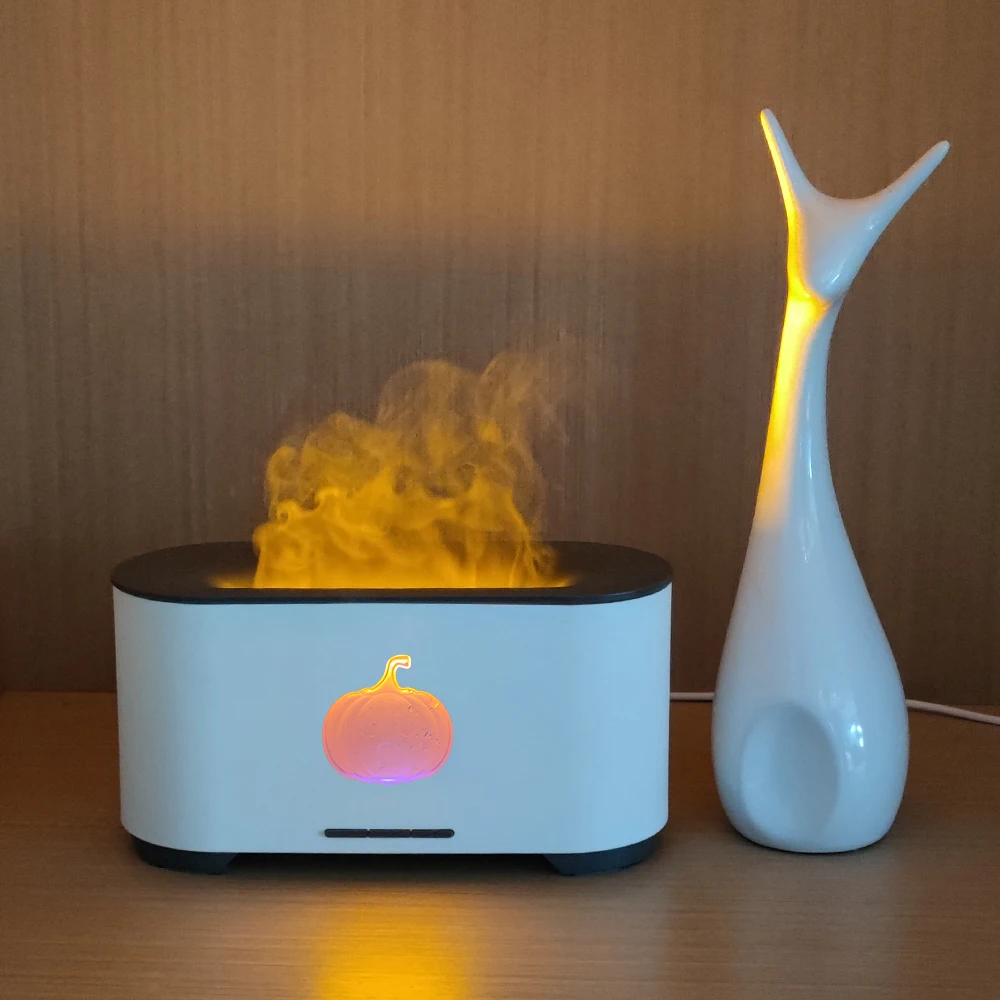 Ультразвуковой аромадиффузор Volcano Flame, 230 мл, USB, увлажнитель воздуха с светодиодной подсветкой для дома и офиса