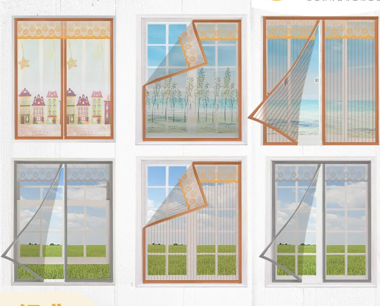 magic zipper window screen curtain as seen on tv