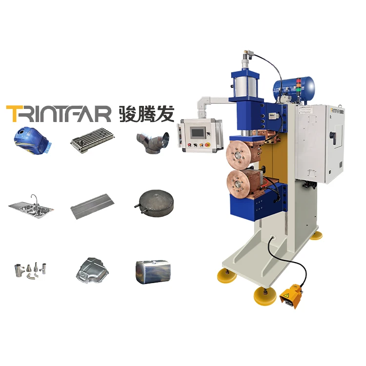 Degrees Corrugated Elbow Galvanized Stainless Steel New Roll Welding Machine for Ventilation Duct Seam Welding Machine