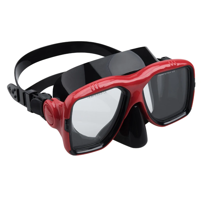 Prescription lens tempered glass diving mask snorkeling mask for adult