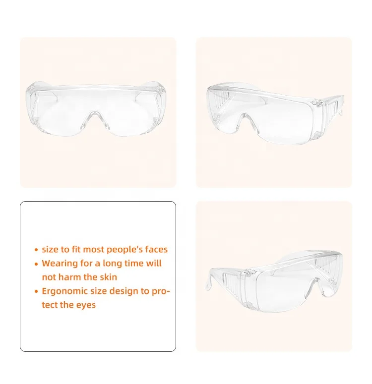 Factory Selling Dust Proof Anti Fog Goggle Safety Glasses Eye Protection Goggle