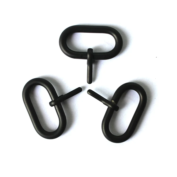 SHX Matte PVD Black Zulu Watch Strap Buckle