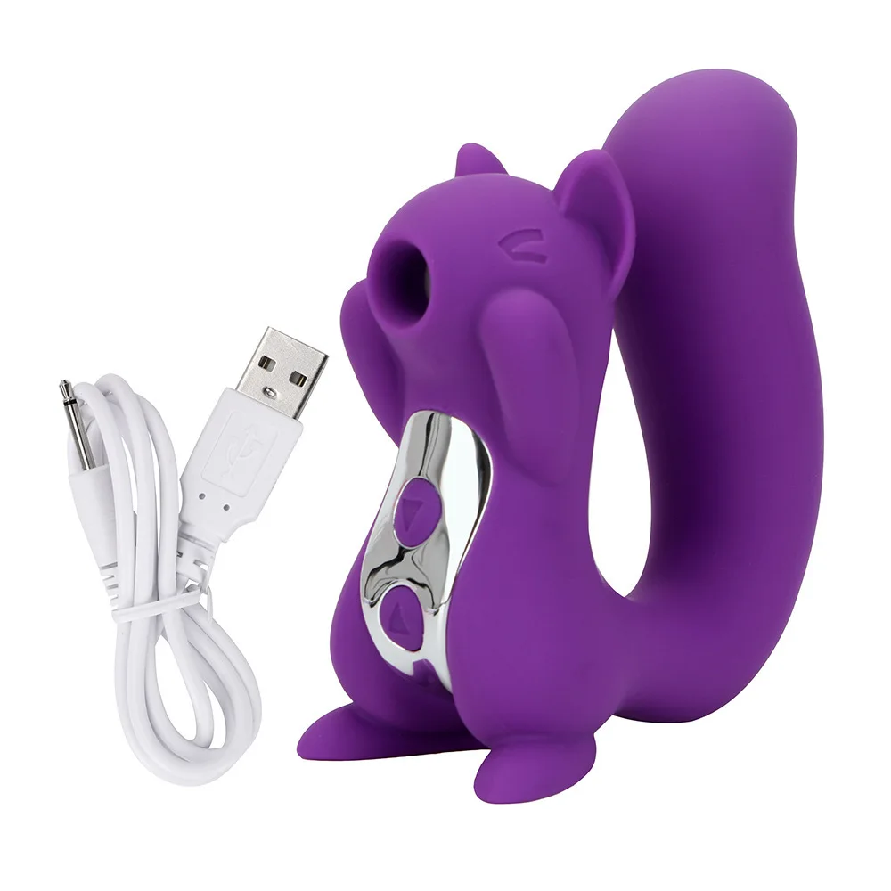 10 frequency purple rose red squirrel sucking vibration massager waterproof silicone female masturbator Adult sex toys
