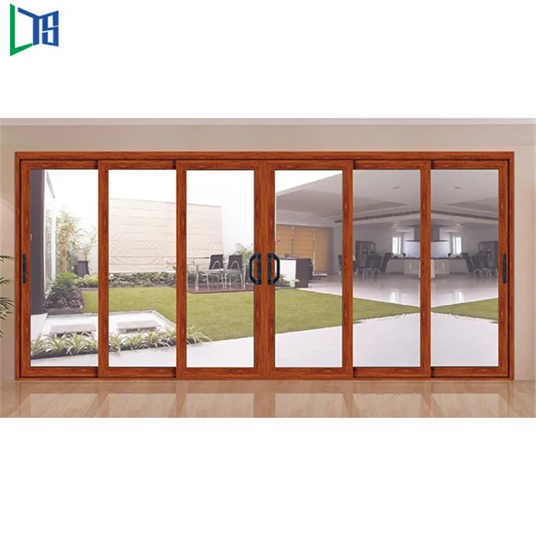 Soundproof aluminum sliding glass door system design for balcony factory price aluminum sliding double glazed doors