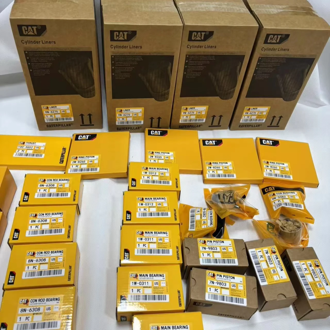 D3B деталь двигателя 1w0121w0311 8N6308 подшипник подшипника 2W8265 Комплект прокладок поршневых колец 3204 комплект вкладышей 3208 9N6275 бульдозер