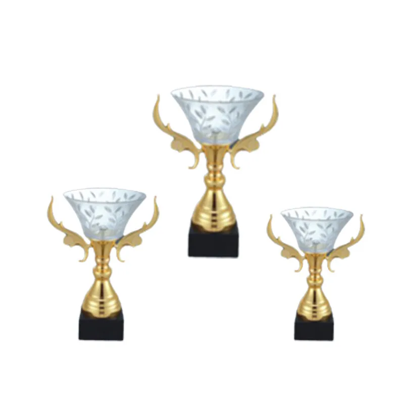 customized 3d horse shape antique copper plating metal trophy with wooden base